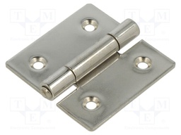 Hinge; Width: 60mm; stainless steel; H: 60mm