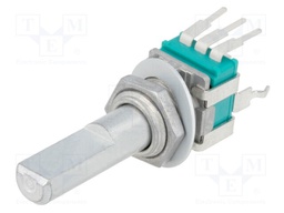 Potentiometer: shaft; single turn,vertical; 5kΩ; ±20%; 6mm; L: 25mm