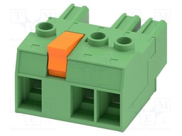 PCB connector, nominal cross section: 16 mm2, color: green,