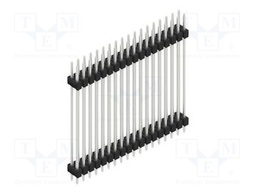 Connector: pin strips; pin header; male; PIN: 36; 2.54mm; THT; 2x18