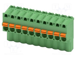 PCB connector, nominal cross section: 2.5 mm?, color: green,
