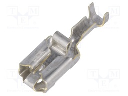 Terminal: flat; 6.3mm; 0.8mm; female; 0.5÷1.5mm2; crimped; straight