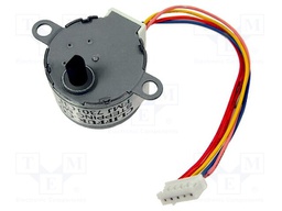 Motor: DC; stepper,unipolar; 5÷12VDC; step 5,6°; IP50; Trans: 1: 64