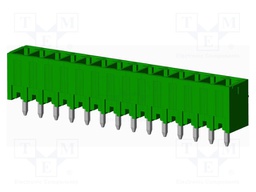 Connector: pluggable terminal block; socket; male; straight; THT