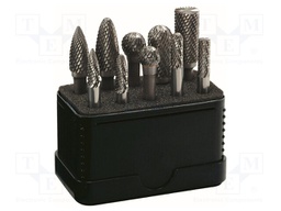 Rotary burr; Drill Bit: for metal; 10pcs.