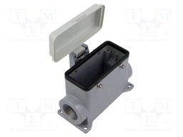 Enclosure: for HDC connectors; C-TYPE; size 77.27; Gland holes: 2