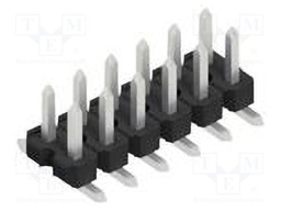 Connector: pin strips; pin header; male; PIN: 12; 2.54mm; SMT; 2x6