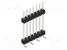 Connector: pin strips; pin header; male; PIN: 7; 2.54mm; SMT; 1x7