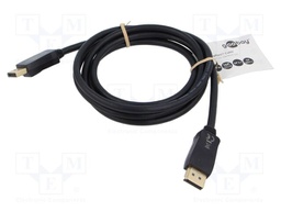 Cable; DisplayPort 2.1,HDCP 2.2; DisplayPort plug,both sides