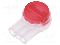 Quick splice; Scotchlok; IDC; 19AWG÷26AWG; red; 0.4÷0.9mm