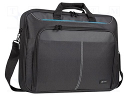 Laptop bag; black; poliester 600D; Usable dim: 400x90x290mm