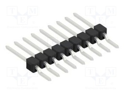 Connector: pin strips; pin header; male; PIN: 9; 2.54mm; SMT; 1x9
