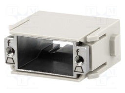 Connector: HAN; module; female; Han Modular D-Sub; straight; 5A