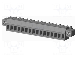 Connector: pluggable terminal block; plug; female; straight; grey