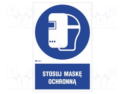 Safety sign; regulatory; Mat: self-adhesive folie; W: 200mm