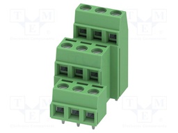 PCB terminal block, nominal current: 10 A, rated voltage (II