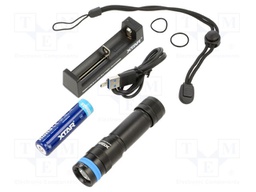 Torch: LED; IPX8; 1000lm; L: 106mm; Ø: 24.5mm; 7000K; diving