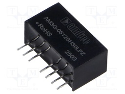 Converter: DC/DC; 3W; Uin: 4.5÷9V; Uout: 12VDC; Iout: 208mA; SIP8; THT
