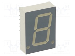 Display: LED; 7-segment; 20.32mm; 0.8"; No.char: 1; yellow; anode