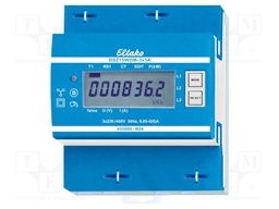 Single phase meter; for DIN rail mounting; IP20; Ioper.max: 6A