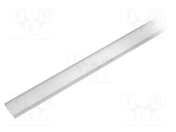 Cover for LED profiles; white; 1m; V: C; push-in