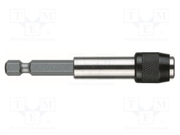 Holders for screwdriver bits; Socket: 1/4"; Overall len: 79mm