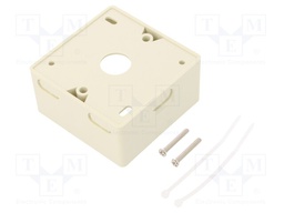 Socket; case; Colour: white; surface-mounted