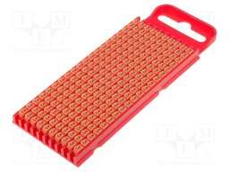 Markers for cables and wires; Label symbol: 3; 2÷2.8mm; orange
