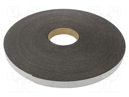 Tape: sealing; W: 20mm; L: 30m; Thk: 2mm; grey; caoutchouc hot-melt