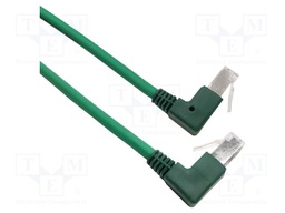 Patch cord; F/UTP; Cat: 6; stranded; Cu; 1m; LSZH; green; 26/7AWG
