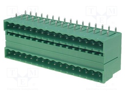 Pluggable terminal block; 5.08mm; ways: 32; angled 90°; socket