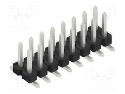 Connector: pin strips; pin header; male; PIN: 16; 2.54mm; SMT; 2x8
