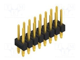 Connector: pin strips; pin header; male; PIN: 16; 2.54mm; THT; 2x8