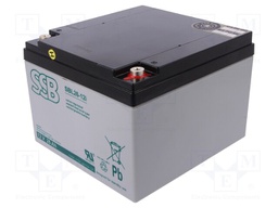 Re-battery: acid-lead; 12V; 26Ah; AGM; maintenance-free
