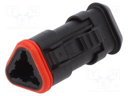 Connector: automotive; ML-XT; plug; female; Size: 16; PIN: 3; IP69K