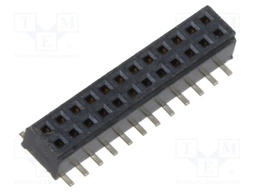 Connector: PCB to PCB; female; PIN: 24; 1mm; CLM; gold-plated; SMT