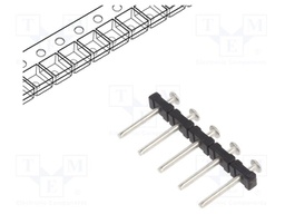 Connector: pin strips; pin header; PIN: 5; SMT; 10A; 300V; straight