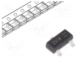 Diode: Schottky rectifying; SMD; 30V; 0.2A; Ufmax: 0.6V; SOT23