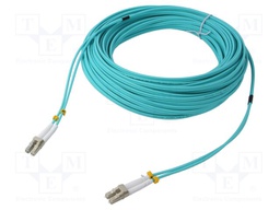 Fiber patch cord; OM4; LC/UPC,both sides; 25m; LSZH; turquoise