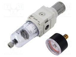 Compressed air filter/regulator; 850l/min; Working press: 10bar