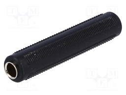 Coupler; Jack 6.35mm socket,both sides; stereo