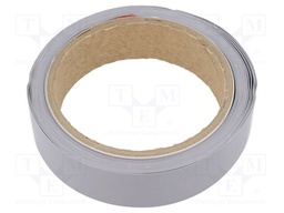 Tape: heat transfer; W: 25mm; L: 5m; Thk: 0.45mm; 1W/mK; glueless