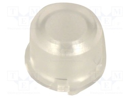 Button; LED; round; transparent; Ø9.6mm; ABS; Button marking: blank