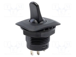 ROCKER; SPDT; Pos: 2; ON-ON; 3A/250VAC; black; none; Rcont max: 50mΩ