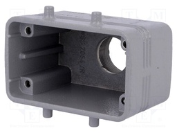 Enclosure: for HDC connectors; size 57.27; IP66; PG16; for cable