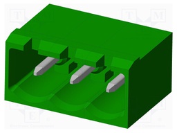 Connector: pluggable terminal block; socket; male; angled 90°