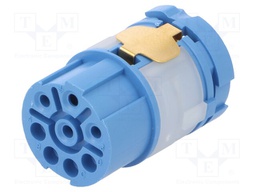Connector: M23; contact insert; PIN: 8(4+4); female; for cable