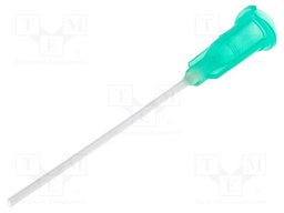 Needle: plastic flexible; 1.5"; Size: 18; straight; 0.84mm