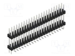 Connector: pin strips; pin header; male; PIN: 44; 2.54mm; SMT; 2x22