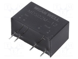 Converter: DC/DC; 2W; Uin: 10.8÷13.2V; 12VDC; Iout: 167mA; SIP7; 4.2g